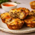 High Protein Sausage Pancake Muffins