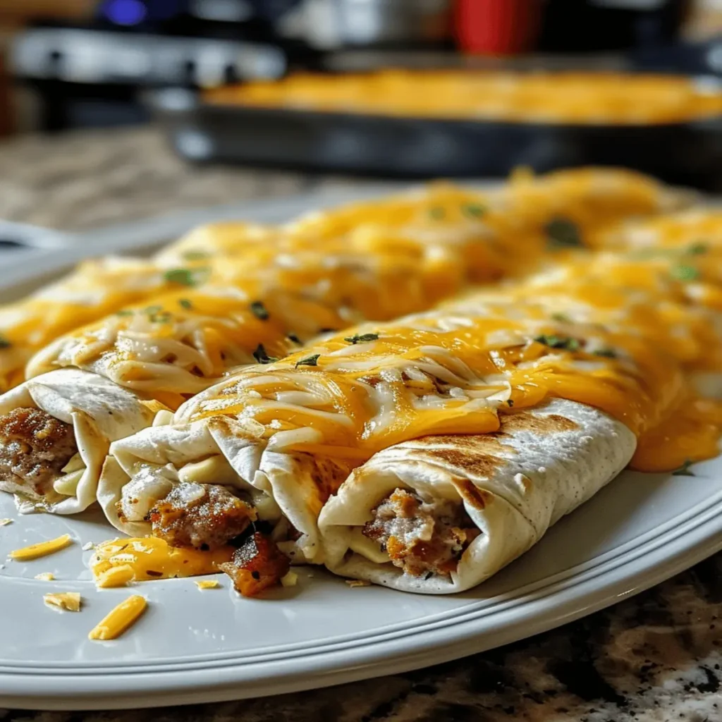 Sausage, Egg, and Cheese Breakfast Roll-Ups
