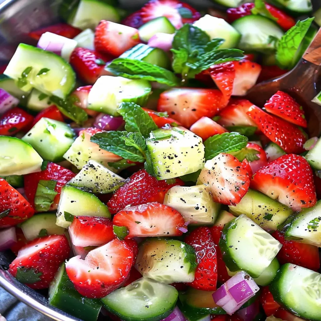 Strawberry Cucumber Salad
