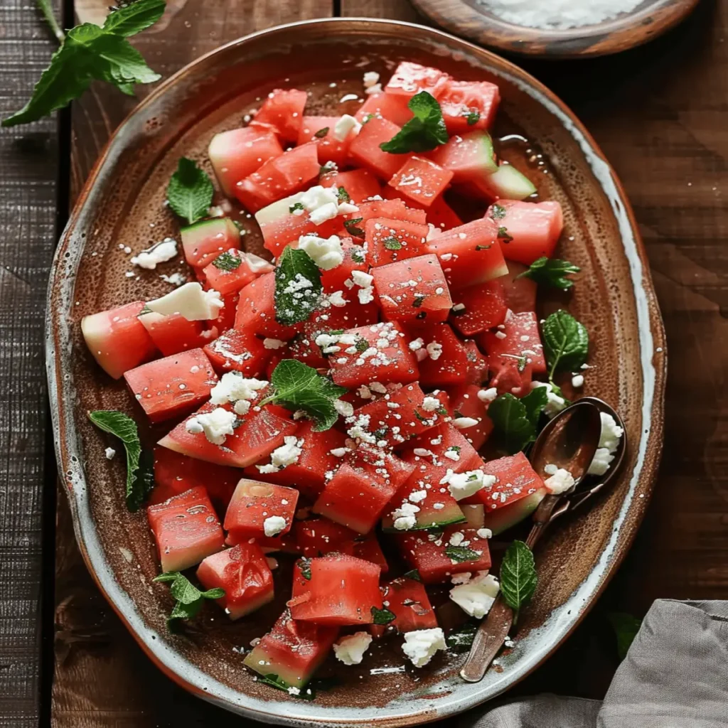 WATERMELON SALAD WITH FETA