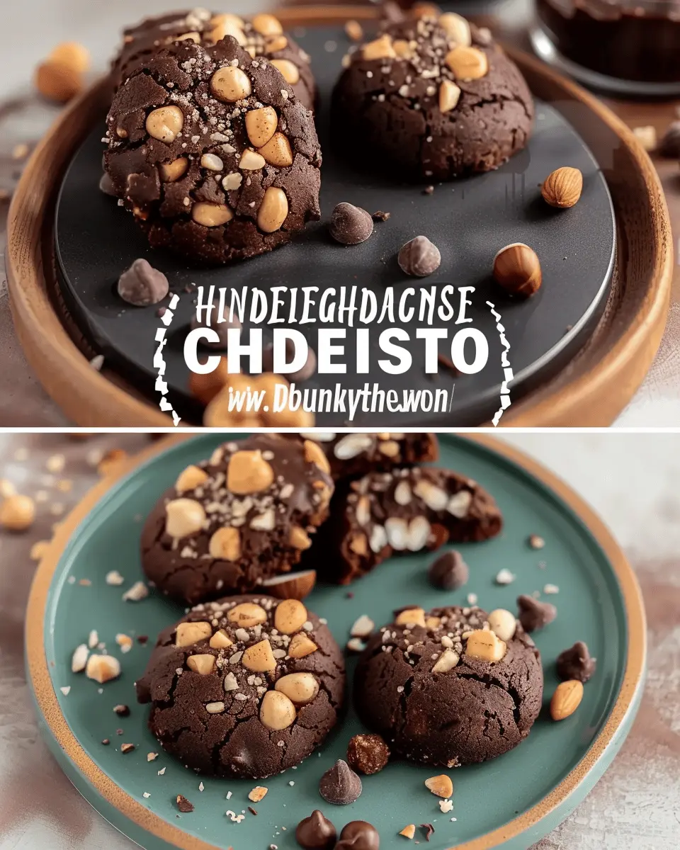 Chocolate Hazelnut Crunch Cookies