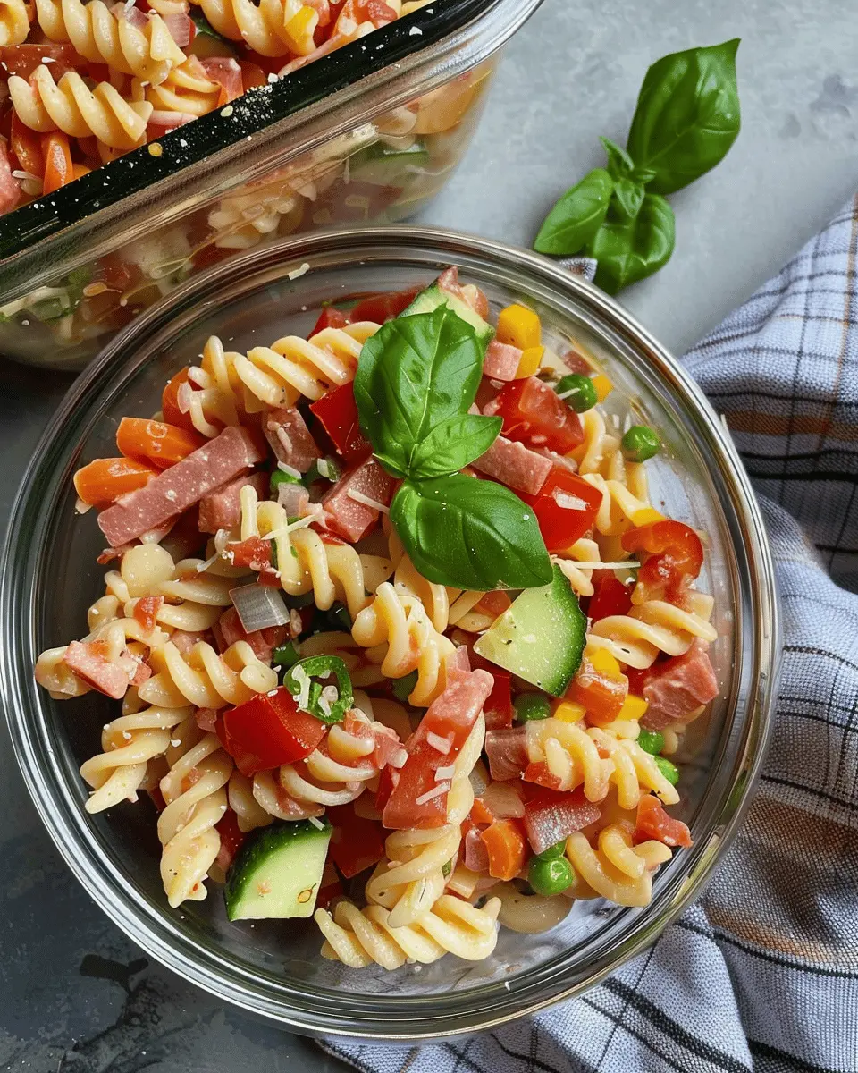 High Protein Italian Pasta Salad