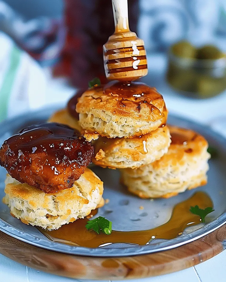 Hot Honey Chicken Biscuits