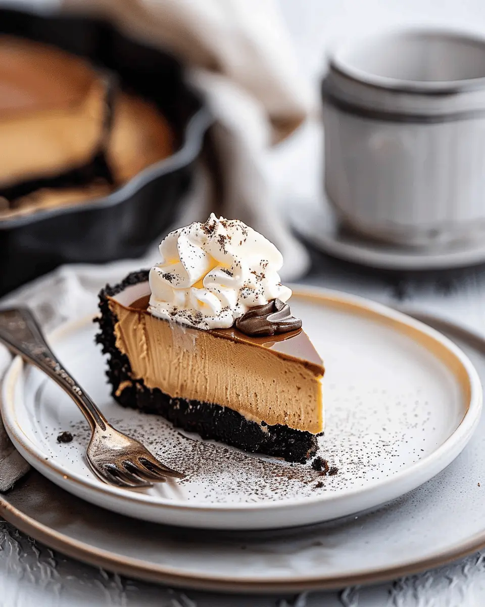 Silky Coffee Cheesecake with Chocolate Ganache