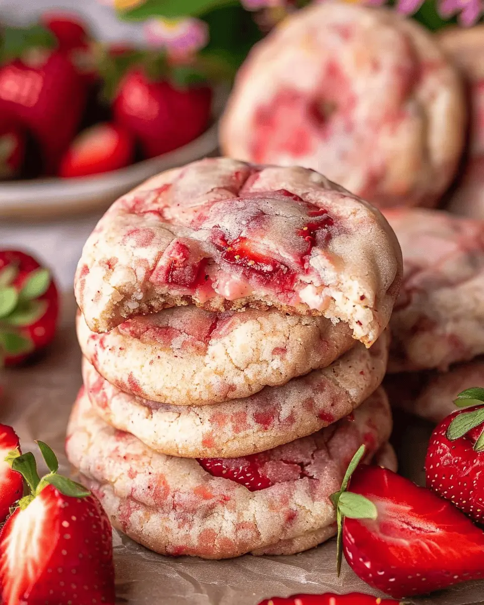 Strawberry Cheesecake Cookies