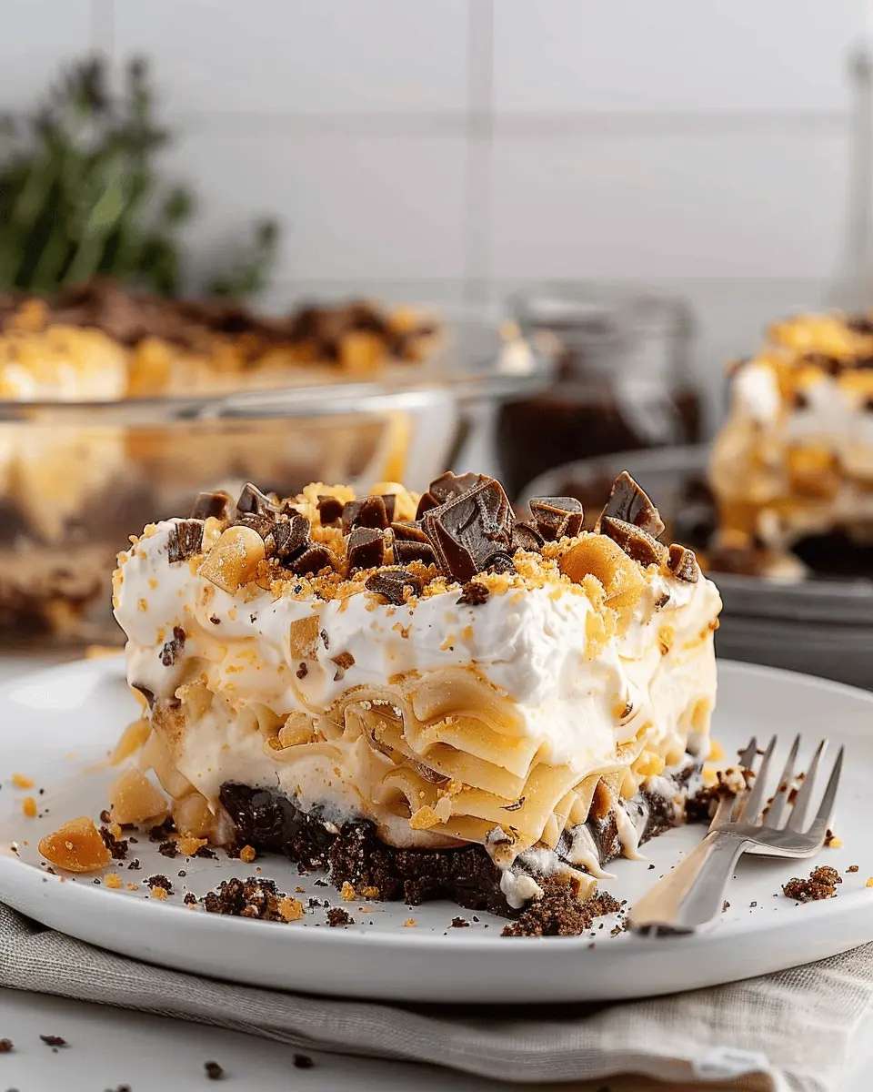 Turtle Lasagna Dessert