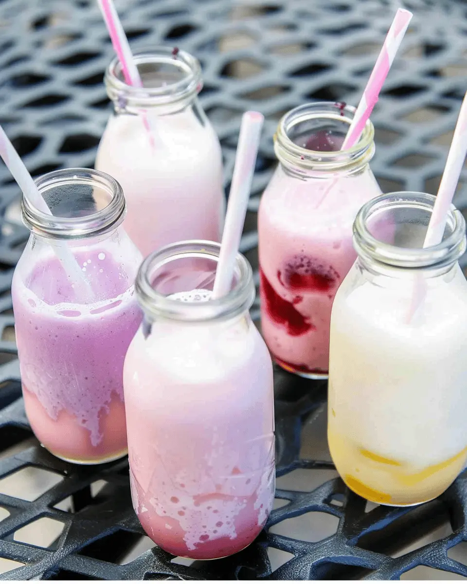 Homemade Fruit Cream Soda