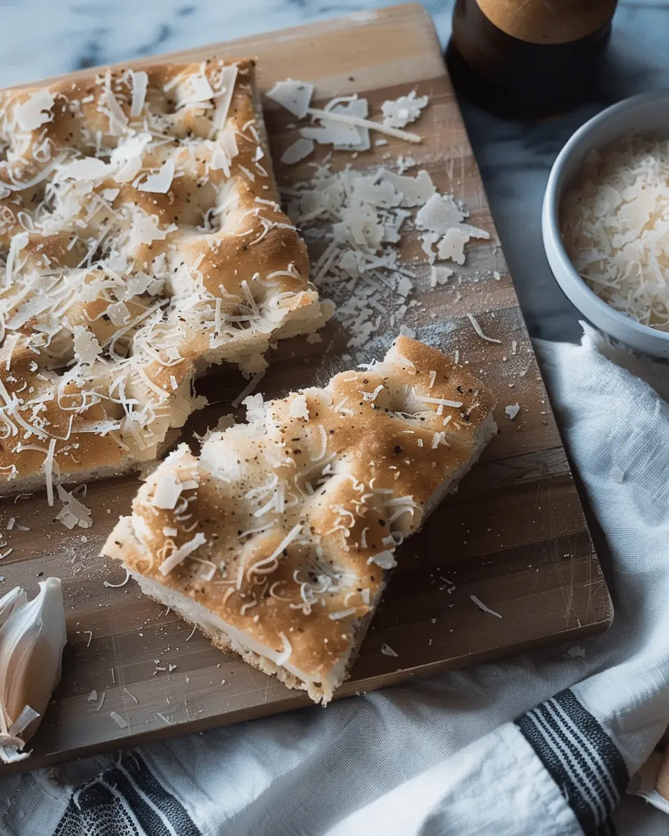 Parmesan Garlic Focaccia Bread