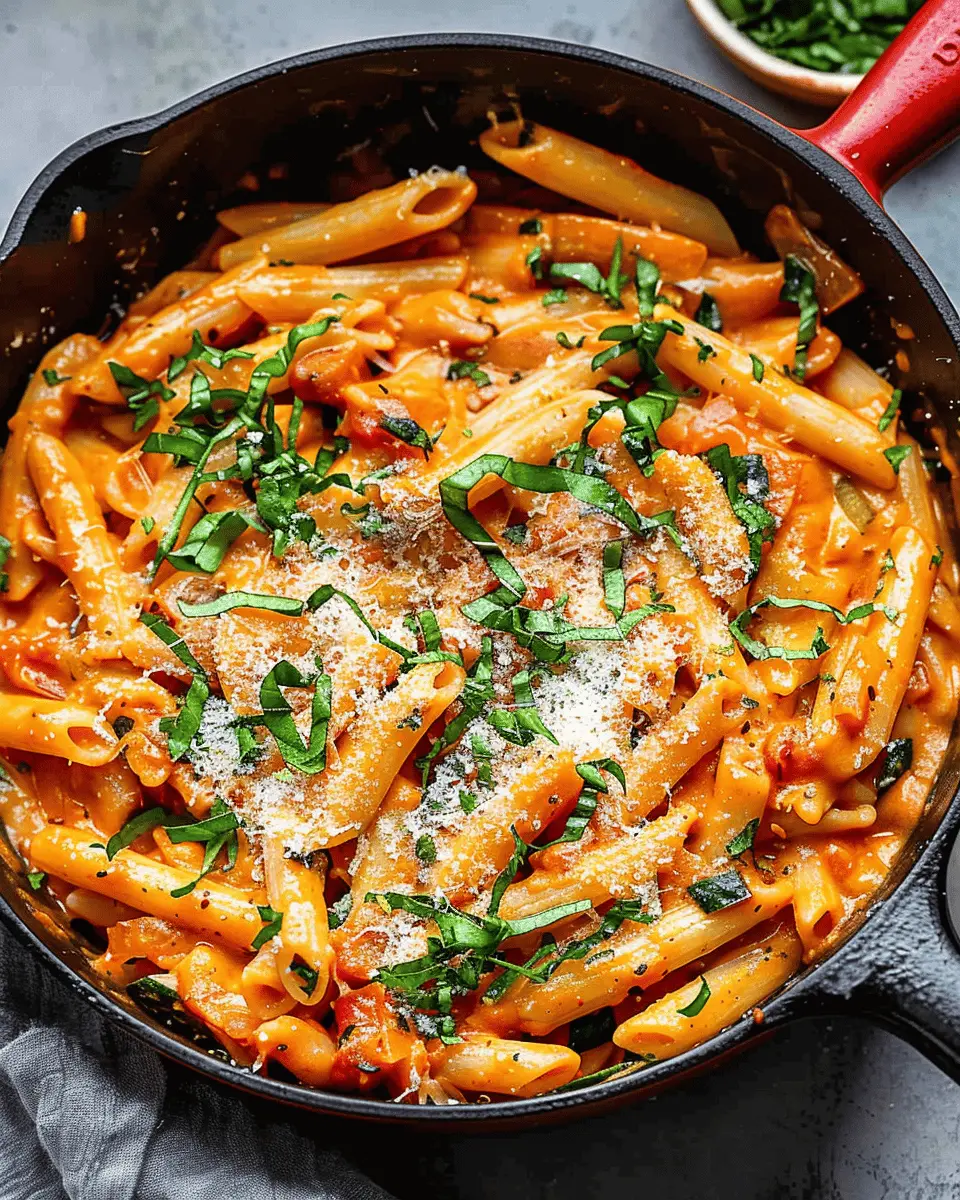 One Pan Creamy Tomato Pasta