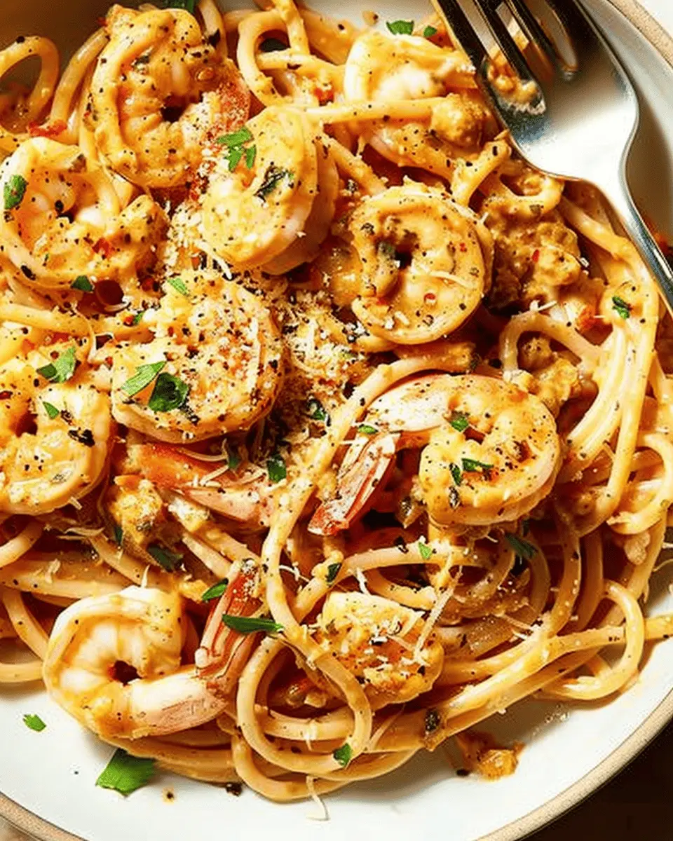 Creamy Cajun Shrimp Pasta