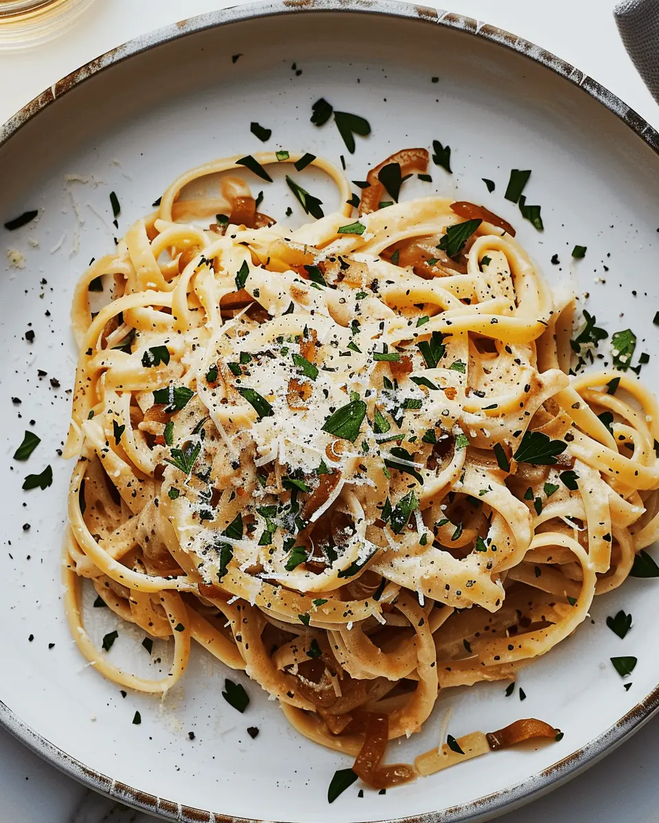 Caramelized Onion Pasta