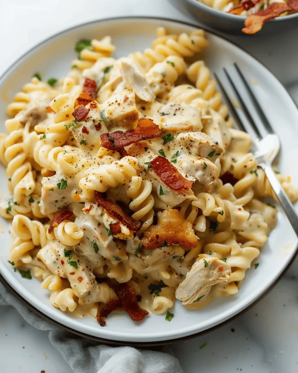 Chicken Bacon Ranch Pasta