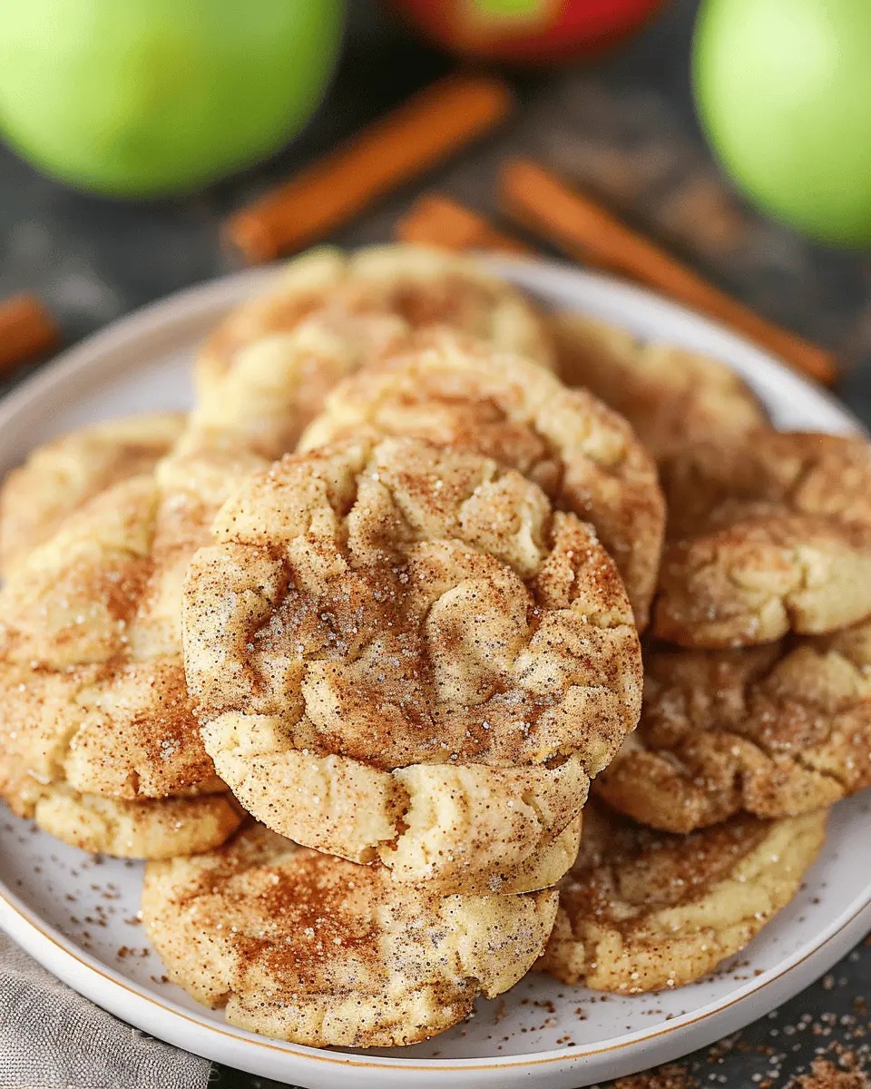 Apple Snickerdoodle Cookies