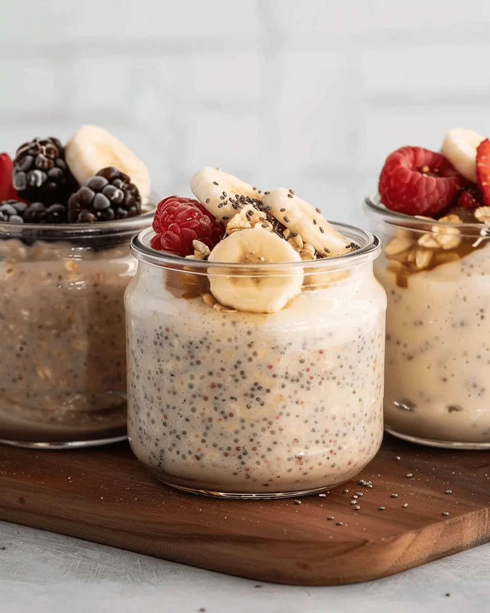 Quick Creamy High Protein Overnight Oats