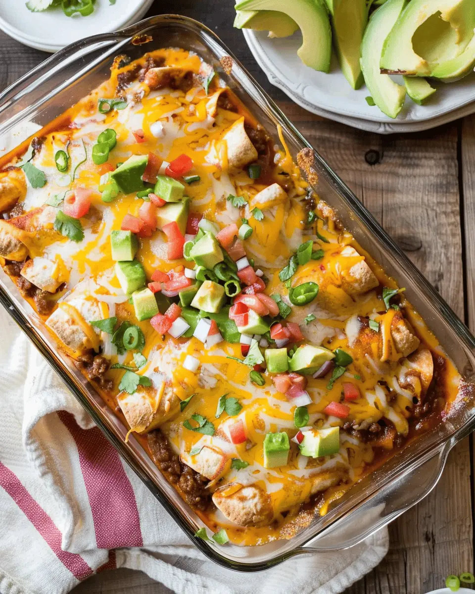 Easy Ground Beef Enchiladas