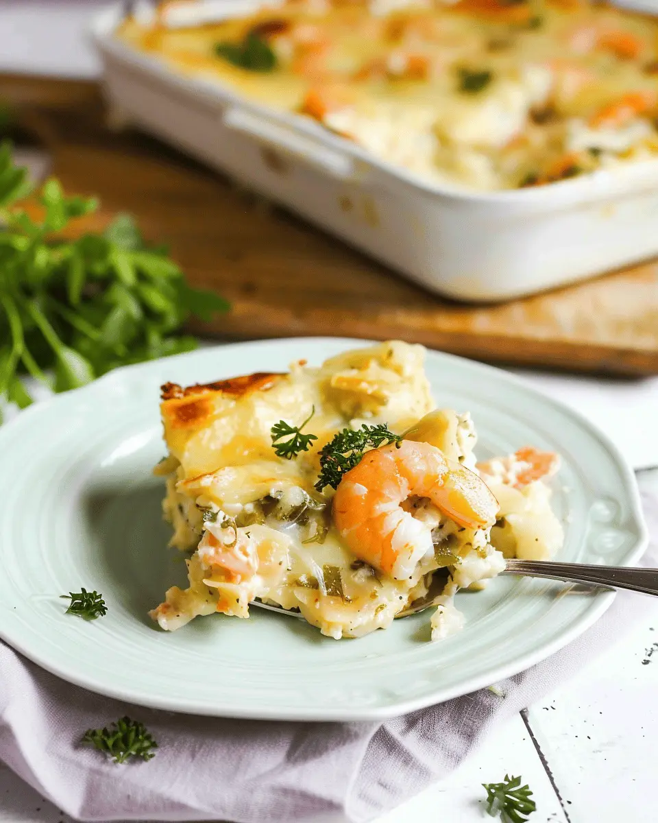 Shrimp Scampi Lasagna