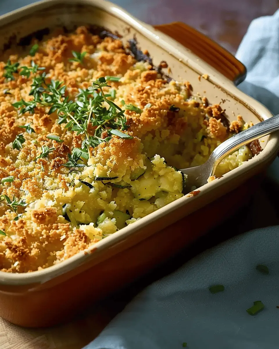 Shredded Zucchini Casserole