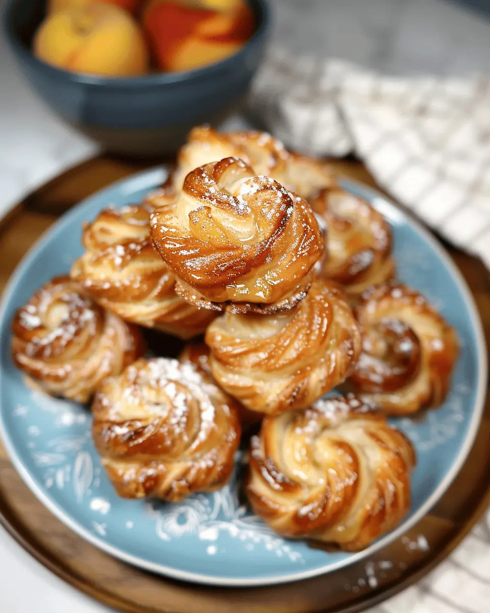 Peach Pie Cruffins