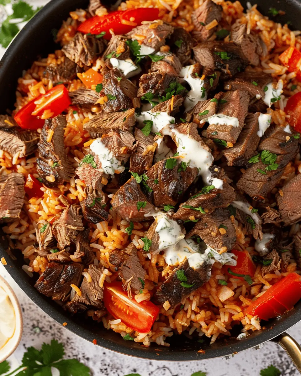 Steak Queso Rice