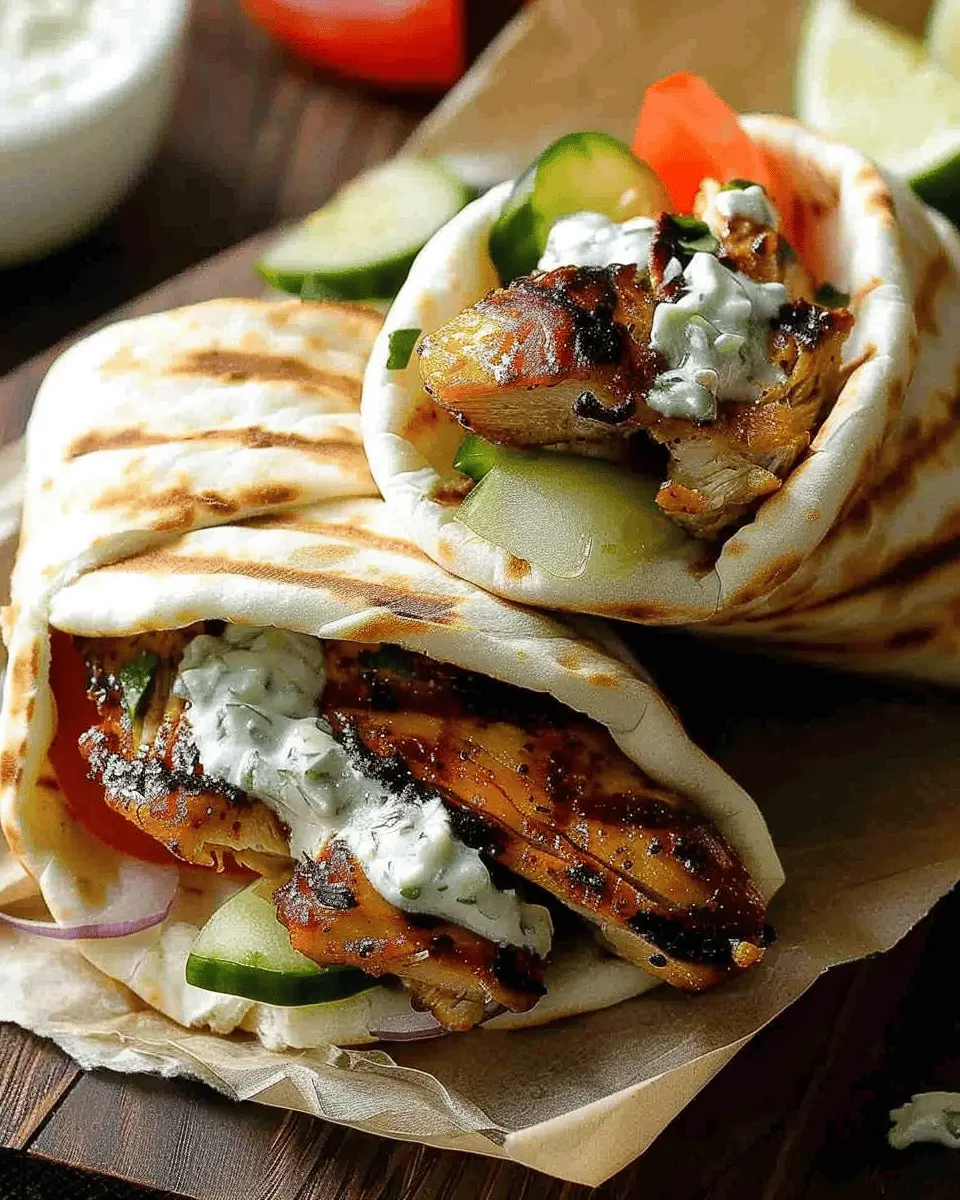 Greek Chicken Gyros recipe