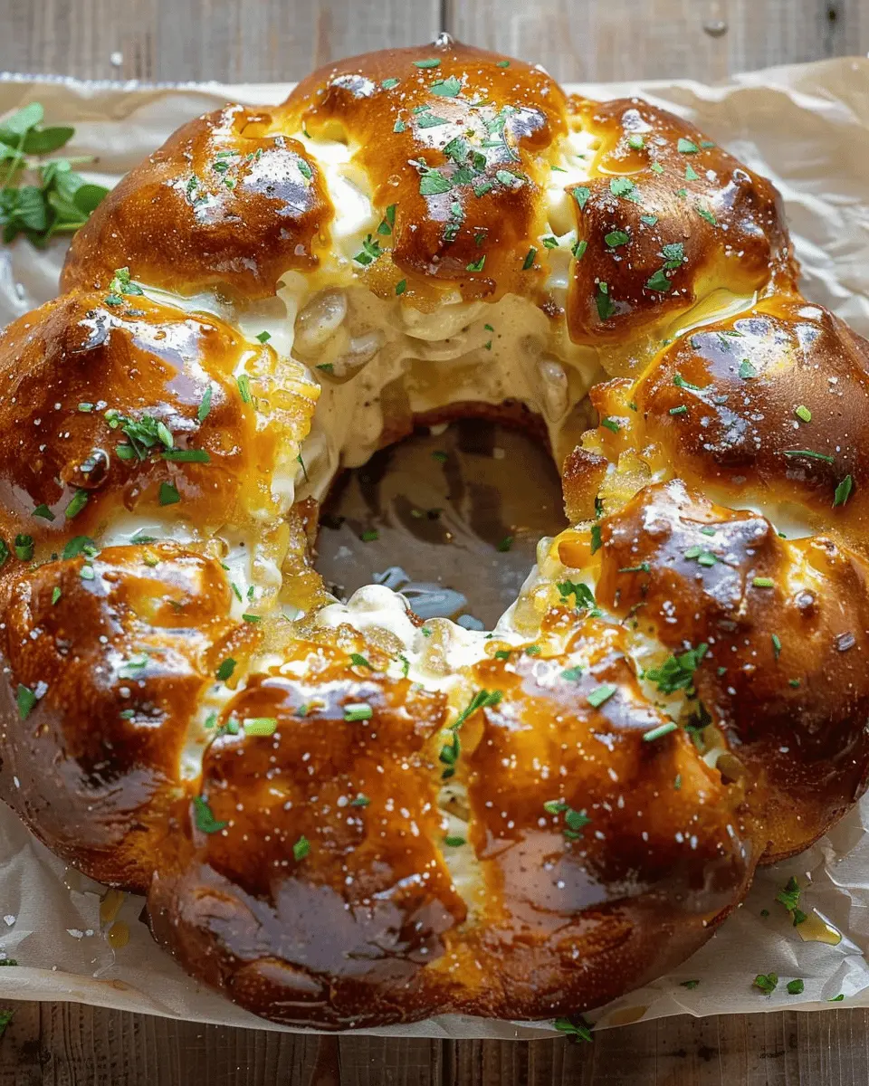 Chicken Alfredo Monkey Bread