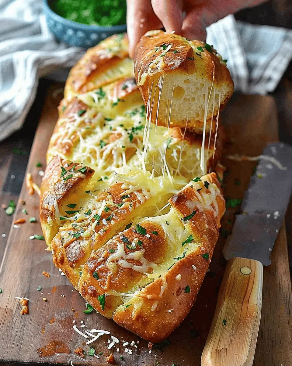 Cheese and Garlic Crack Bread