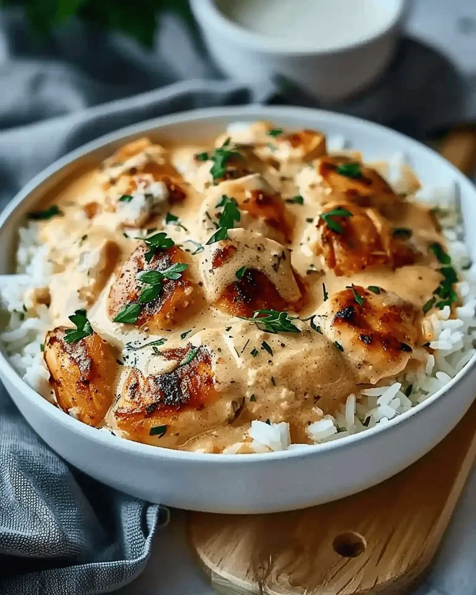 Creamy Smothered Chicken and Rice: Easy Comfort Food Delight