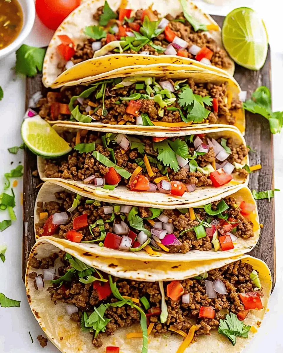 Easy Ground Beef Tacos: A Juicy Twist on Family Favorites