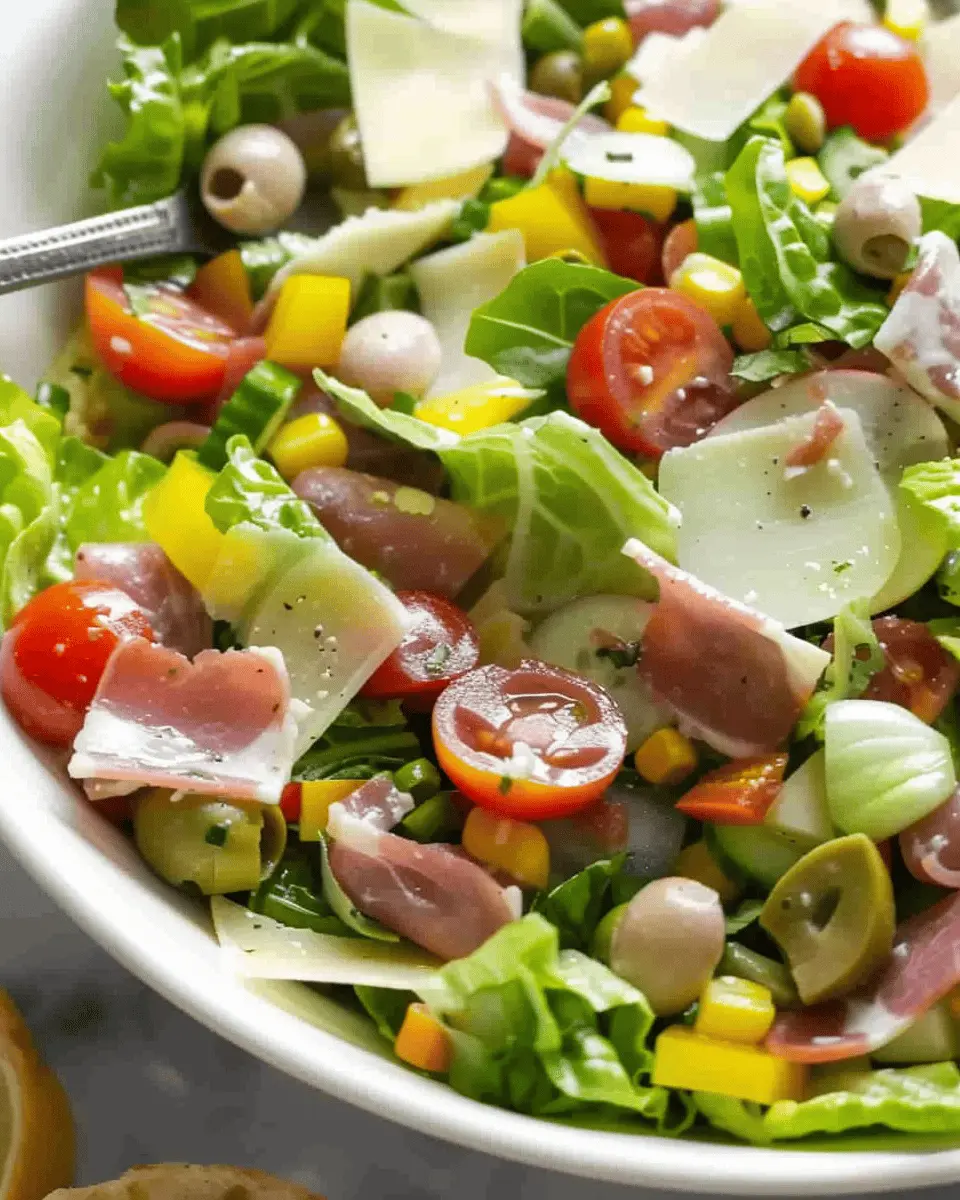 Easy Italian Chopped Grinder Salad: A Fresh Twist with Turkey Bacon
