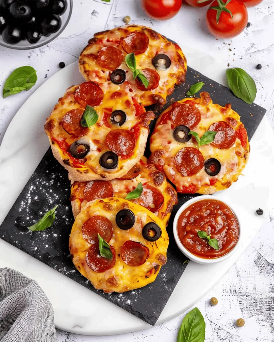 Easy Mini Pizzas: Delicious Turkey Bacon and Chicken Ham Twist