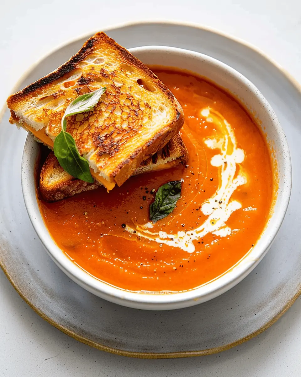 Easy Tomato Soup with Grilled Cheese: A Cozy Comfort Meal