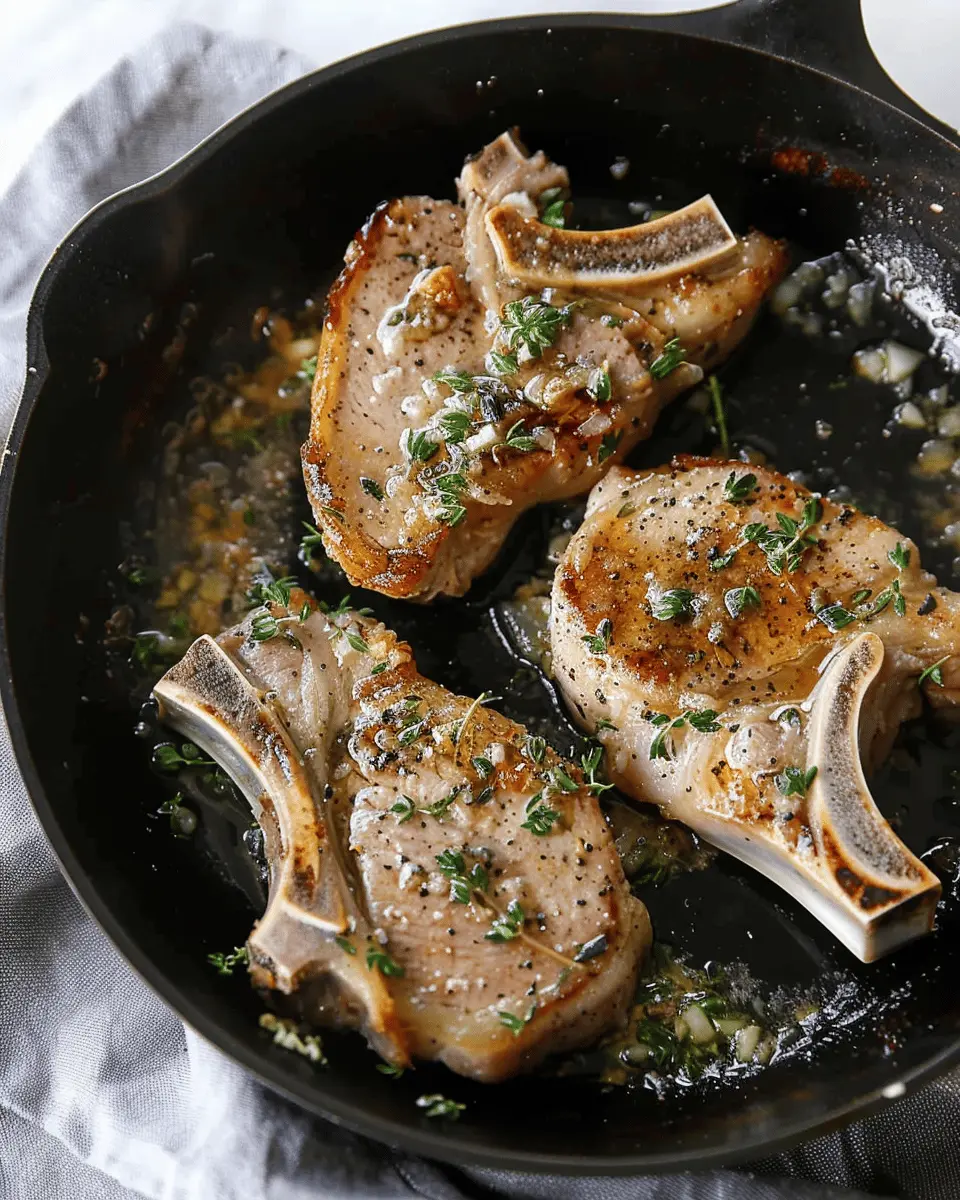 Garlic Butter Pork Chop Recipe: Quick & Juicy in 15 Minutes