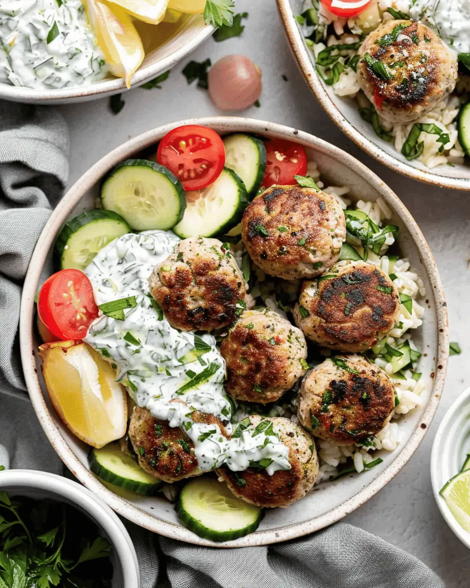 Healthy Greek Turkey Meatballs With Tzatziki for a Wholesome Meal