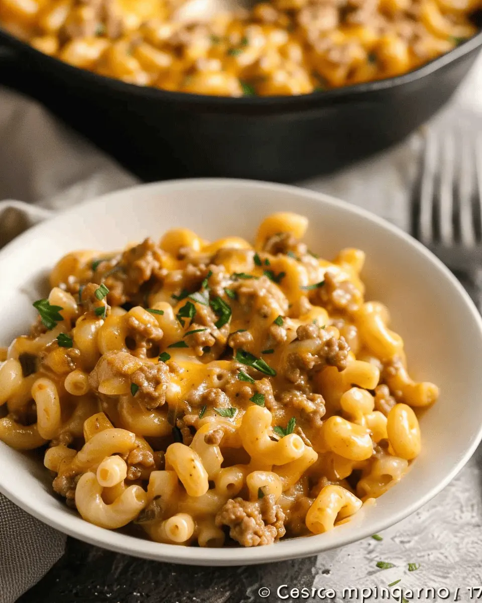 Homemade Cheeseburger Macaroni: Easy & Indulgent Family Meal