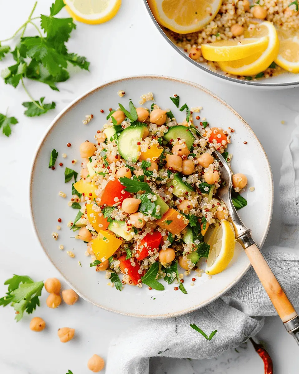 Lemon Quinoa Chickpea Salad: The Refreshing Easy Recipe You Need