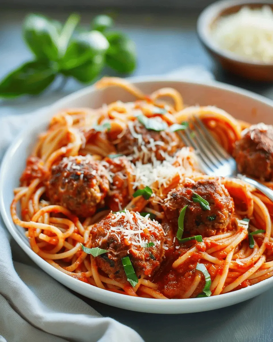 Spaghetti and Meatballs: Easy Homemade Comfort with Turkey Bacon
