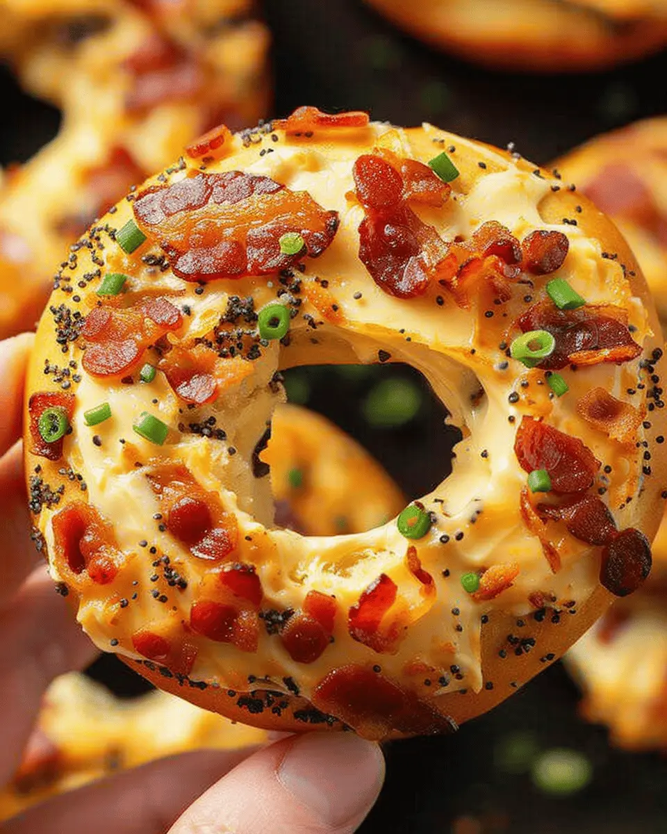 Bacon Cream Cheese Filled Bagels: Indulgent Turkey Bacon Delight