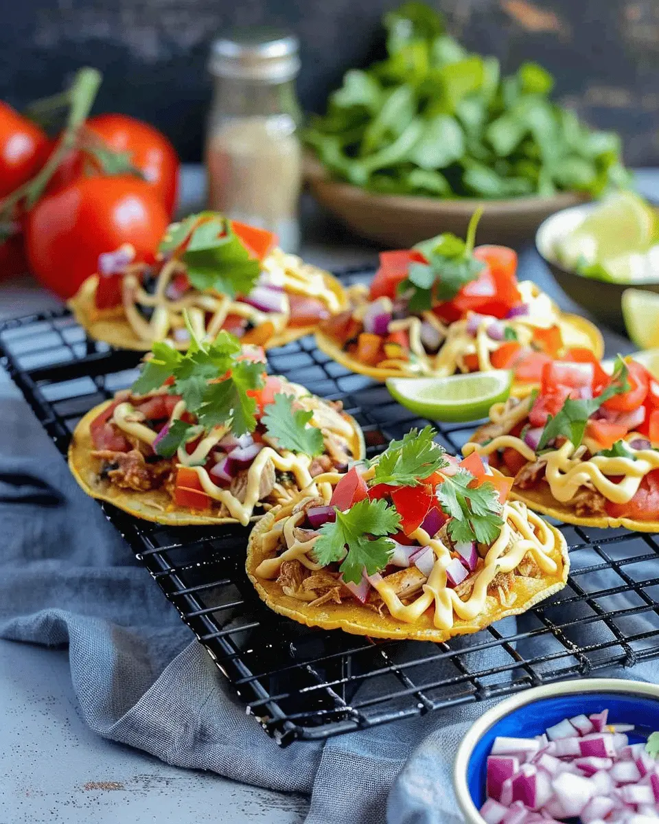 Easy Chicken Tostadas: Quick, Fresh, and Flavor-Packed Delight