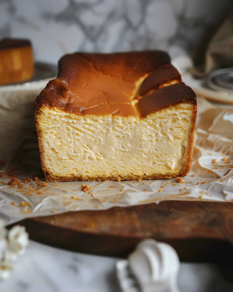 Loaf Pan Basque Cheesecake: Easy Indulgence for Home Bakers