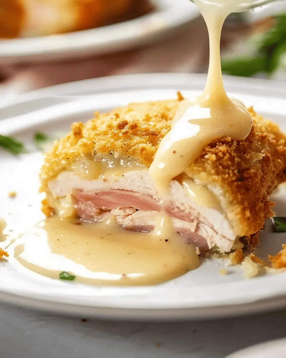Chicken Cordon Bleu: Easy Turkey Bacon & Chicken Ham Delight