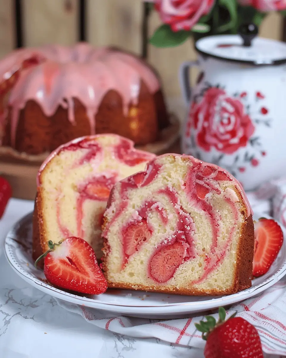 Strawberry Cream Cheese Pound Cake: The Best Homemade Delight