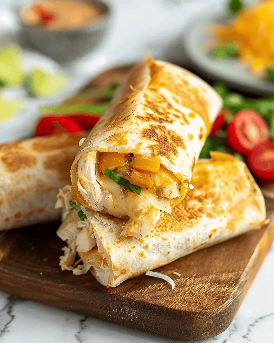 Cheesy Garlic Chicken Wraps: Easy Weeknight Delight for All