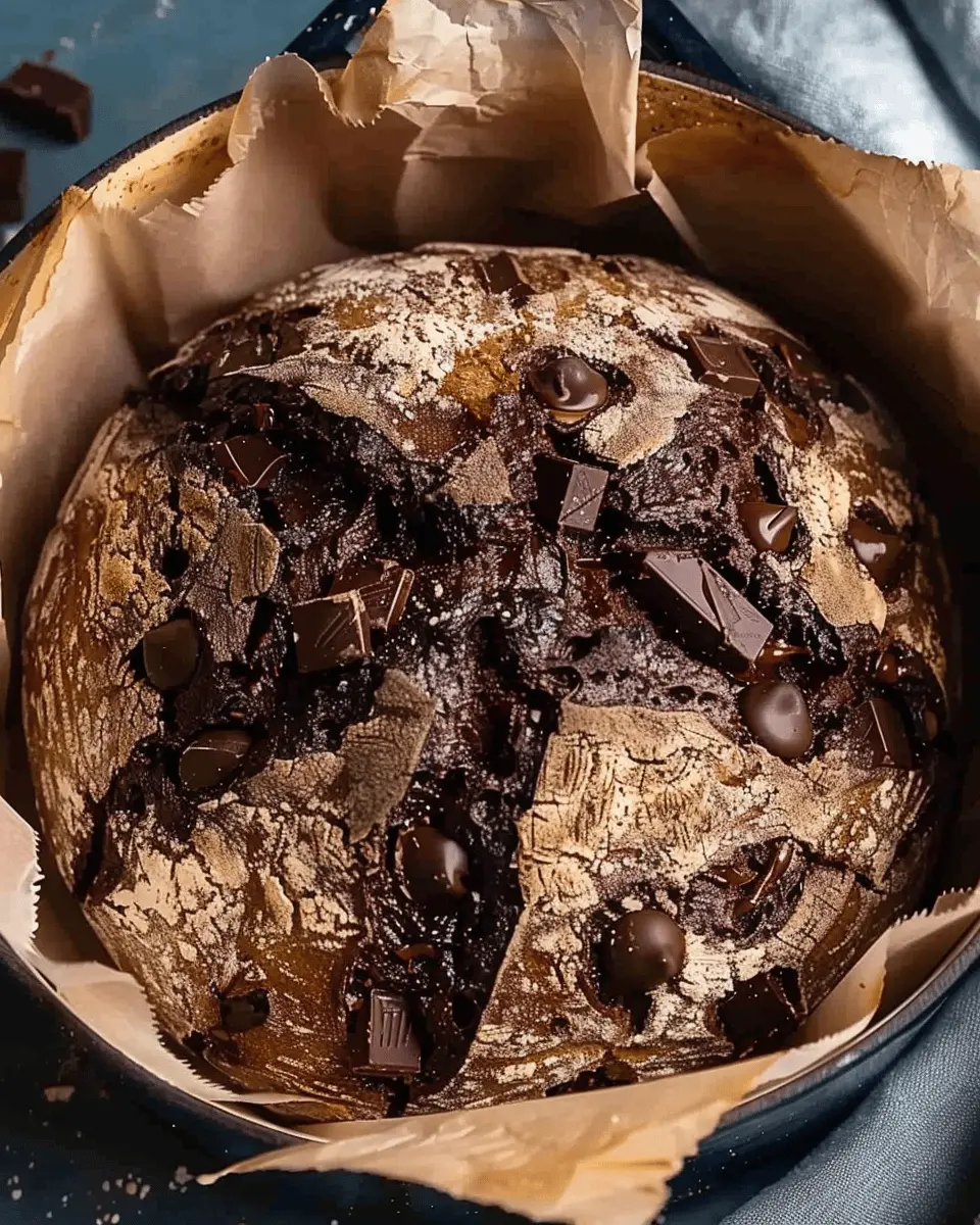 Chocolate Chunk Dutch Oven Bread