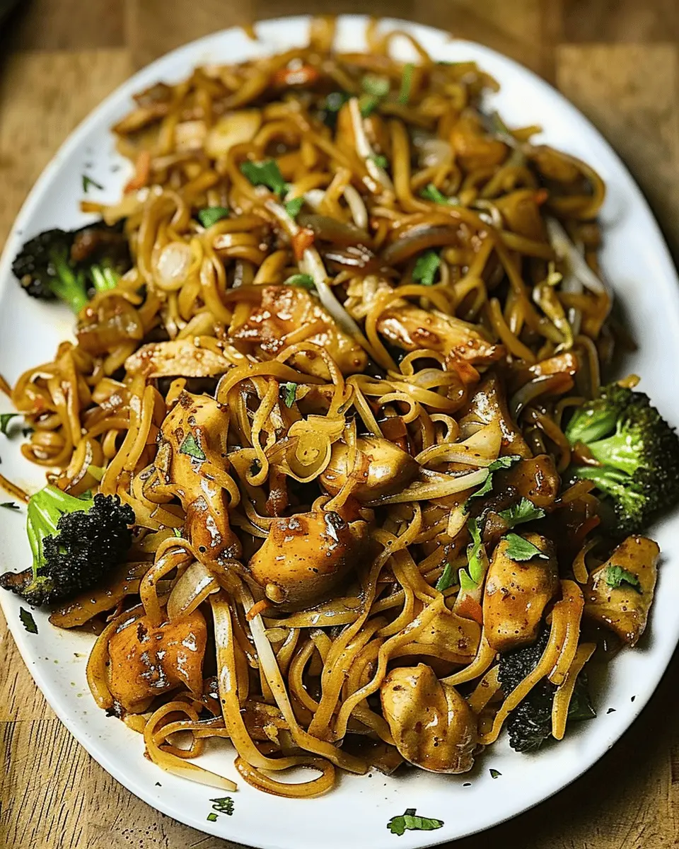 Garlic Chicken Lo Mein: Easy Comfort with a Flavorful Twist