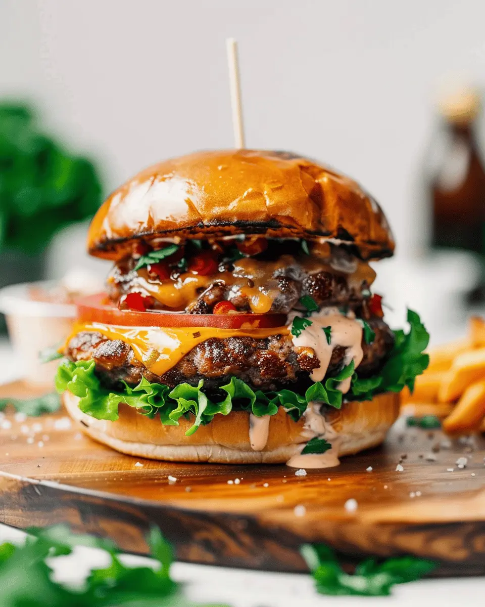 Crack Burger Recipe: Indulgent Turkey Bacon & Chicken Ham Delight
