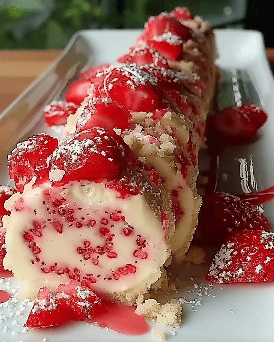 Strawberry Shortcake Cheesecake Dessert Sushi Rolls: An Indulgent Twist