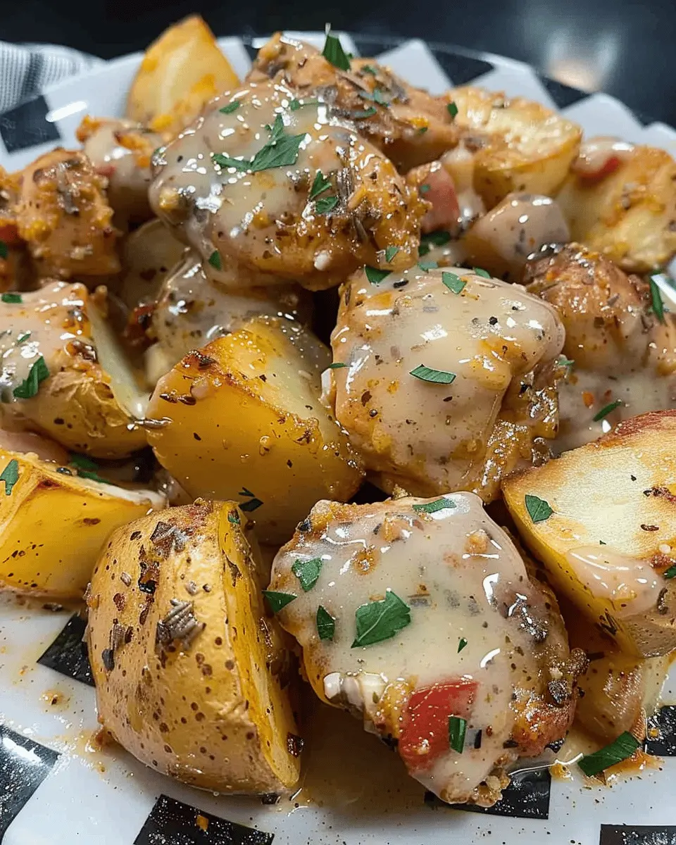 Crockpot Garlic Parmesan Chicken and Potatoes: Easy Comfort Food