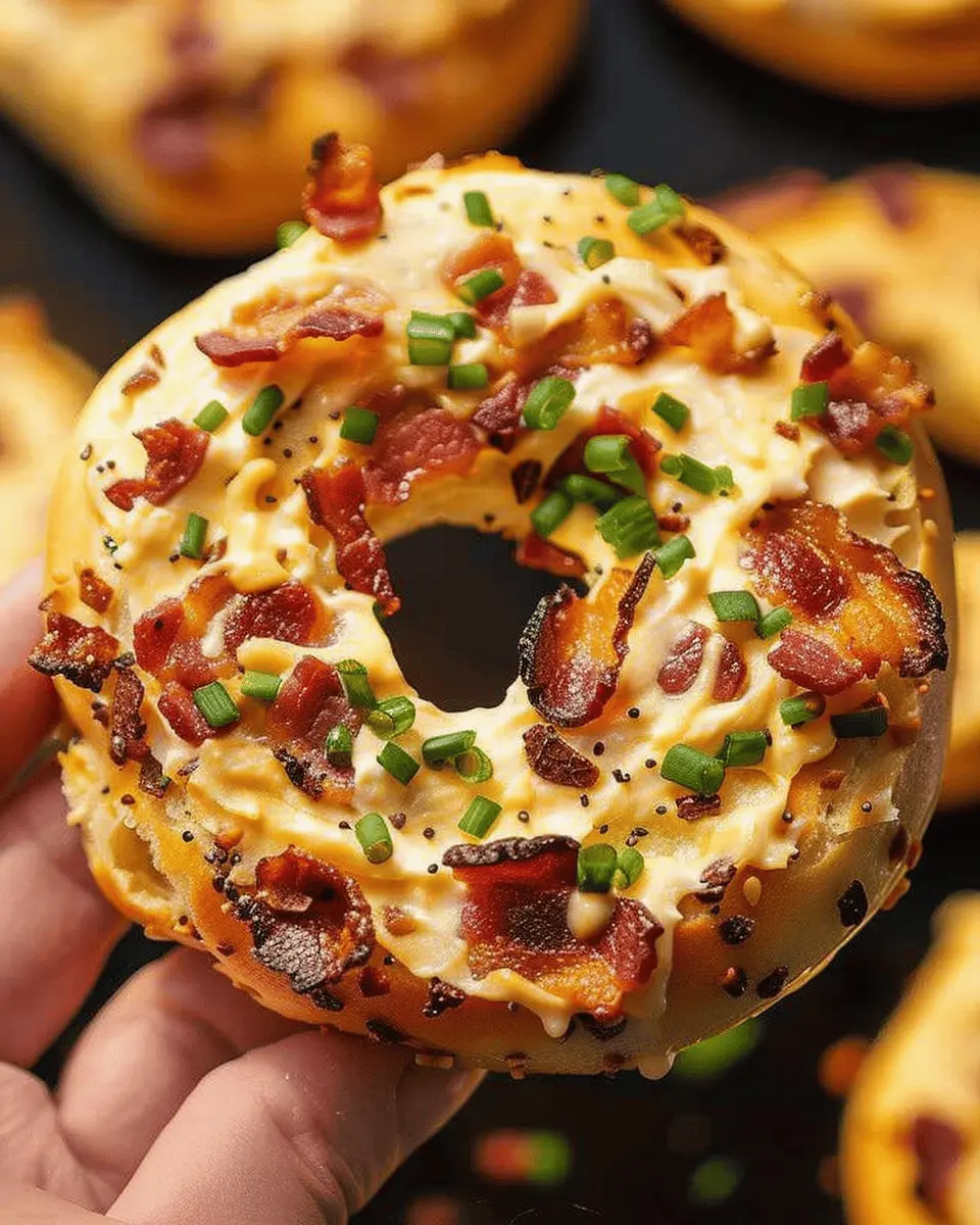 Bacon Cream Cheese Filled Bagels: Indulgent Turkey Bacon Delight