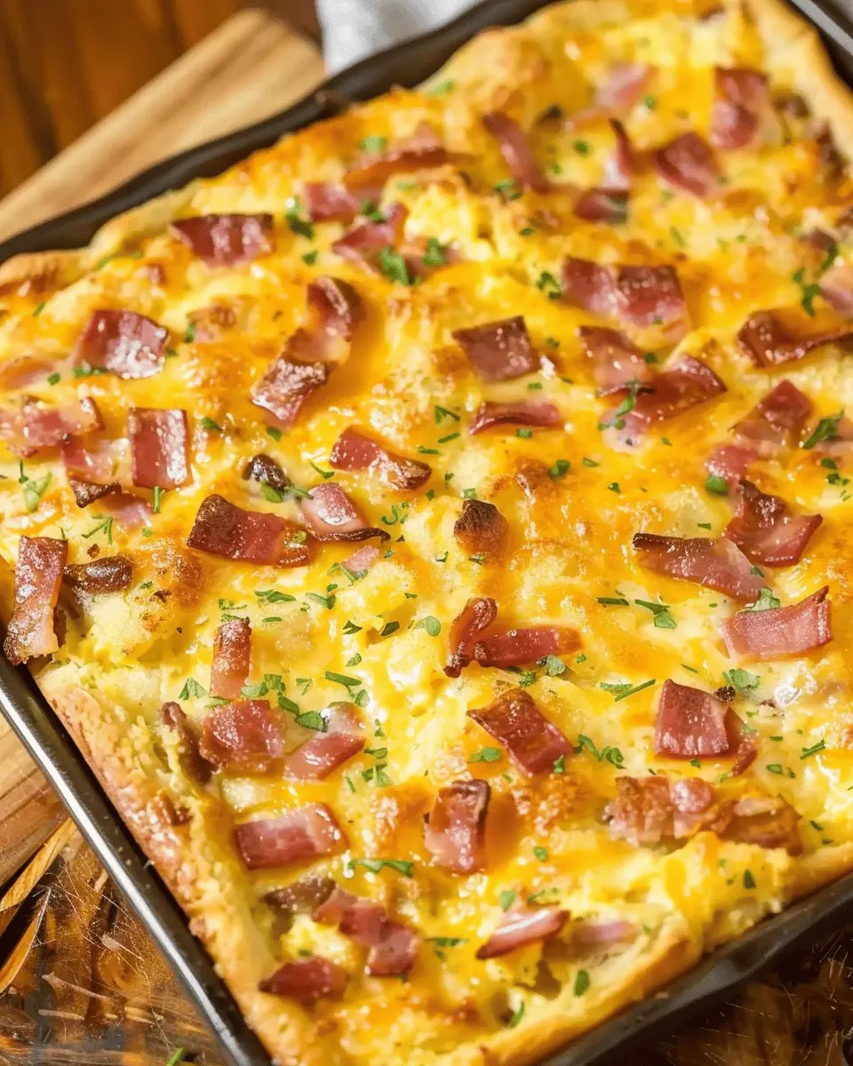 Crack Breakfast Casserole: The Best Recipe with Turkey Bacon and Chicken Ham