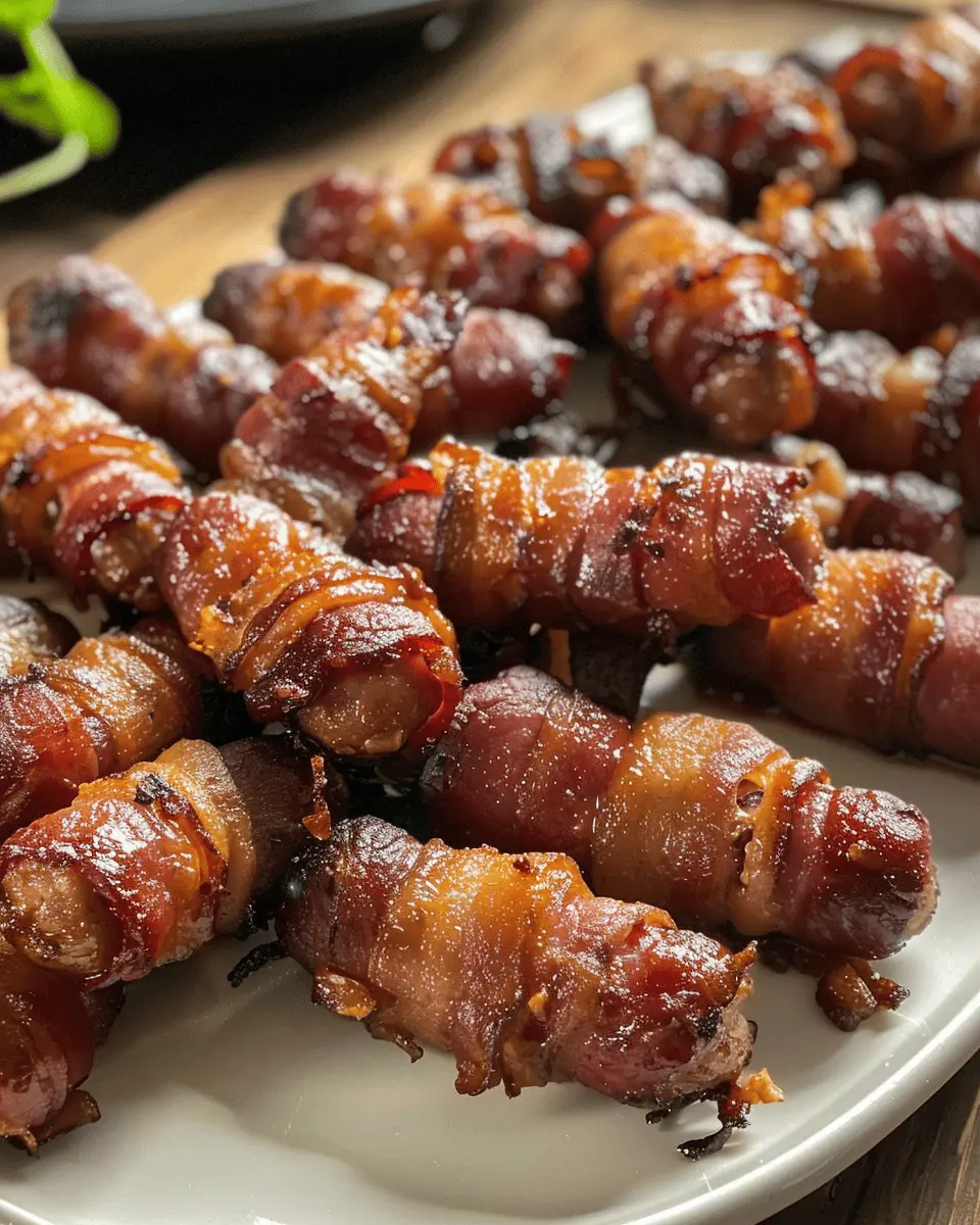 Easy Best Appetizers Recipes: Turkey Bacon Wrapped Little Smokies